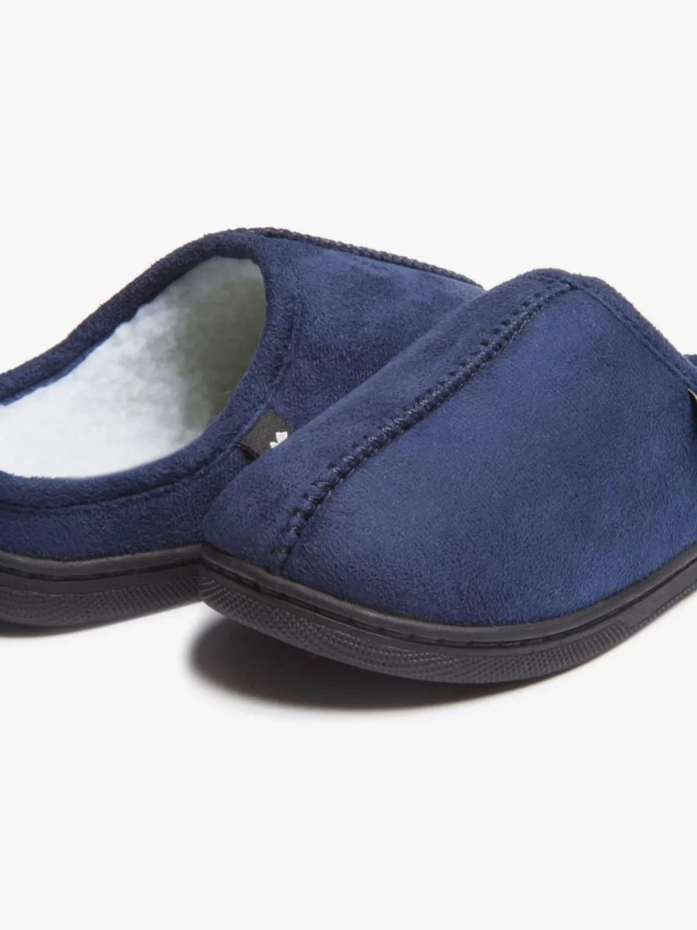Lucky Brand Boy’s Navy and White Slip-On Cozy Slipper size 6 never worn